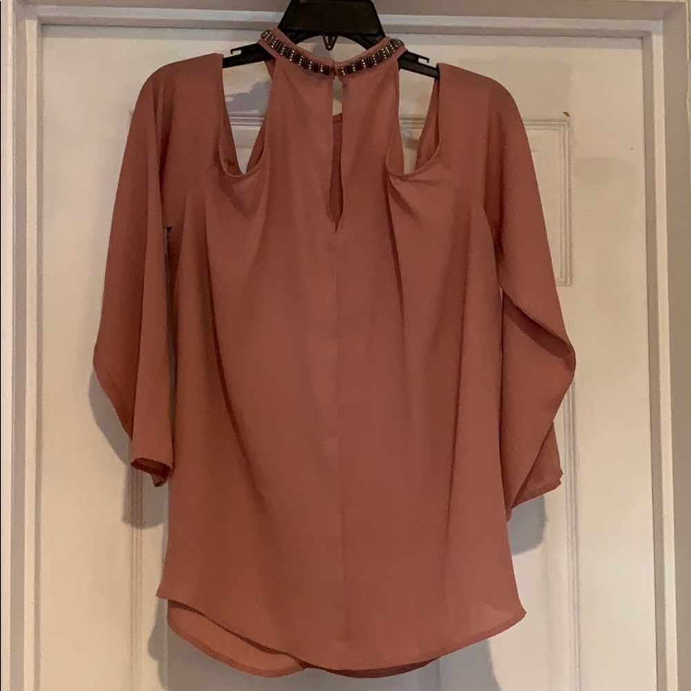 Bold Elements Cold Shoulder Blouse - image 2